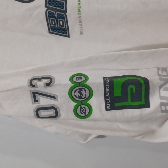 Billabong Performance XXL White long sleeve crew neck tee - Picture 6 of 8